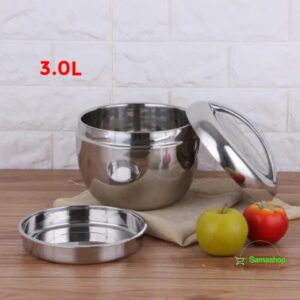 Thermos en Acier inoxydable 2Compartiments 3.0L