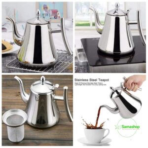 Bouilloire acier inoxydable pour infusions 1.5L