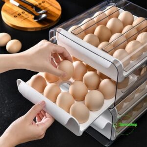 Rangeur d'œufs en 2niveaux 32oeufs