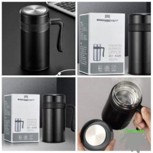 Thermos Bowl pour café en inox 450ML