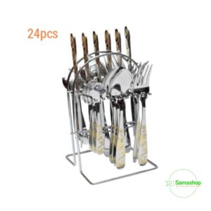 Culière complet en acier inoxydable 24PCS