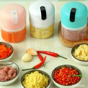 Mini hachoir de l'ail & piment rechargeable 250ml