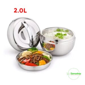 Thermos en acier inoxydable 2Compartiments 2.0L