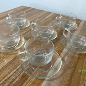 Sous tasse en verre 12PCS