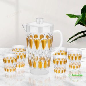 Carafe doré en plastic 5PCS