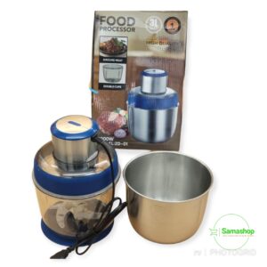 Hachoir électrique en acier inoxydable 2Tasses