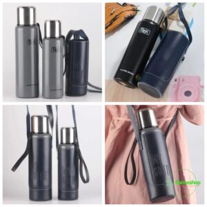 Thermos bandoulière pour café en double paroi 1000ML