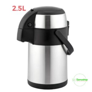 Thermos à pompe en acier inoxydable 2.5L