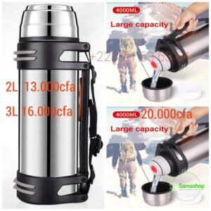Thermos sans verre en acier inoxydable 2L,3L&4L