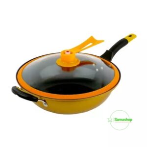 Poêle pour cuisson avec couvercle 32cm